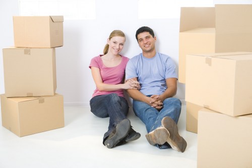 Local removals team assisting with a flat move in Greenwich