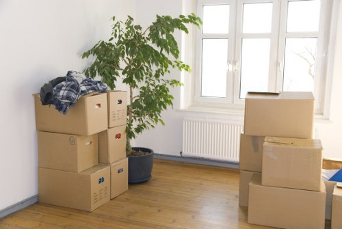 Packing and loading household furniture for urgent removal