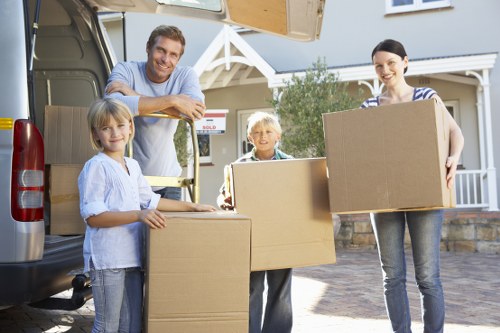 Packing and moving office furniture for a Greenwich business relocation