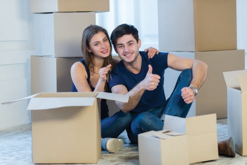 Local packing team supporting a Greenwich relocation