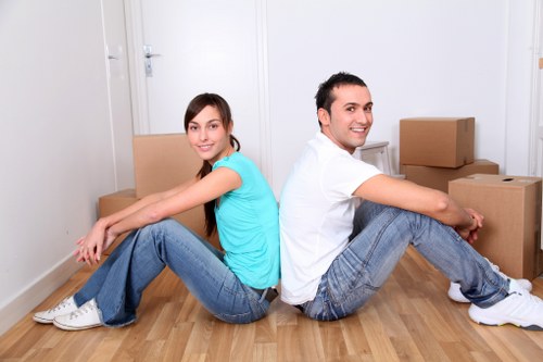 Removal van loaded for a local move in Greenwich