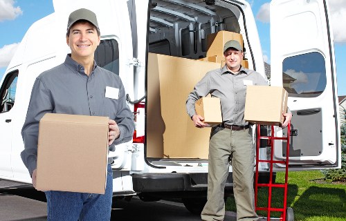 Packing and loading a van for a Greenwich move