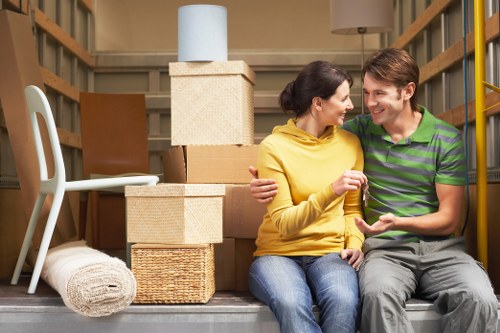 Moving furniture from a flat in Greenwich with careful access planning