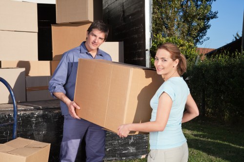 Greenwich residential street with access considerations for removals